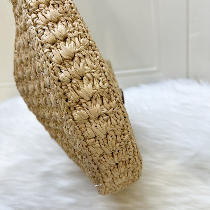 ハンドバッグ CELINE | CLASSIC PANIER HOBO BAG IN RAFFIA CALFSKIN Celine Classic Panier Hobo Bag in Raffia and Calfskin