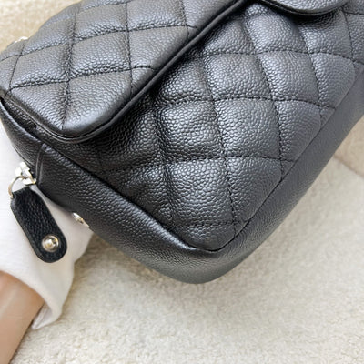 Chanel Easy Caviar Jumbo Flap in Black Caviar and SHW