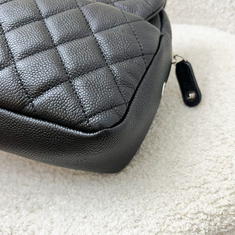 Chanel Easy Caviar Jumbo Flap in Black Caviar and SHW