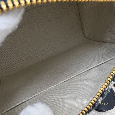 Dior Groove 20 Bowling Bag in in Navy Dark Blue Oblique Jacquard Canvas and AGHW (Model: M1364UTZQ, Colour: M928)