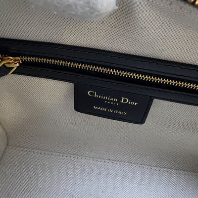 Dior Groove 20 Bowling Bag in in Navy Dark Blue Oblique Jacquard Canvas and AGHW (Model: M1364UTZQ, Colour: M928)