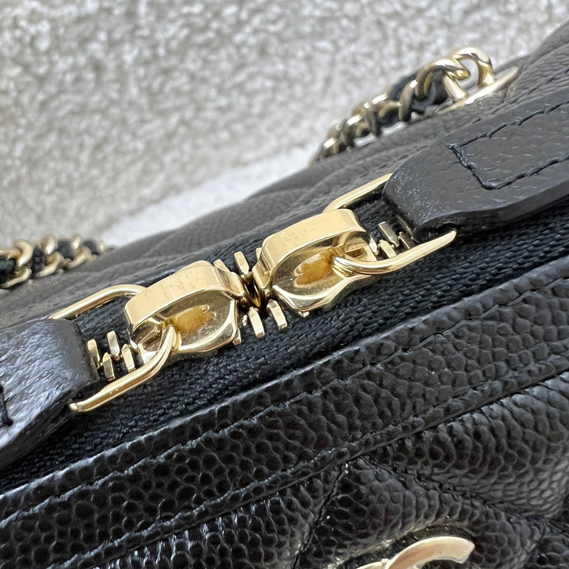 Chanel 25P Bowling Bag in Black Caviar and LGHW (Model: AP4474)