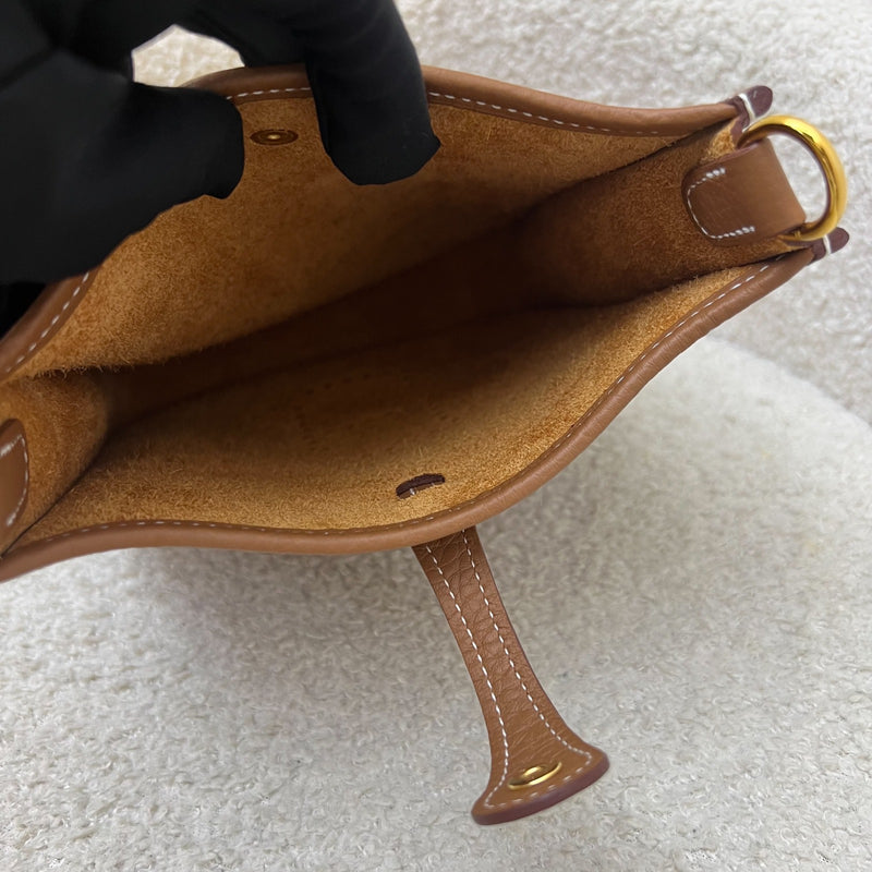 [BN Long Strap - Oct 2025] Hermes Mini Evelyne 16 TPM in Gold Clemence Leather and GHW [Long Strap]