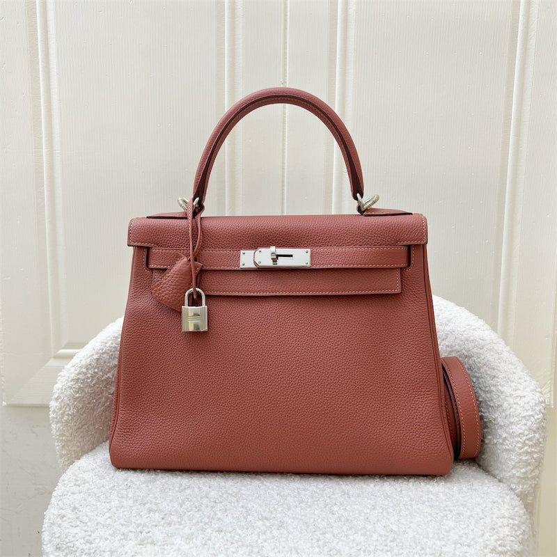 Hermes Kelly 28 in Rosy Togo Leather and PHW