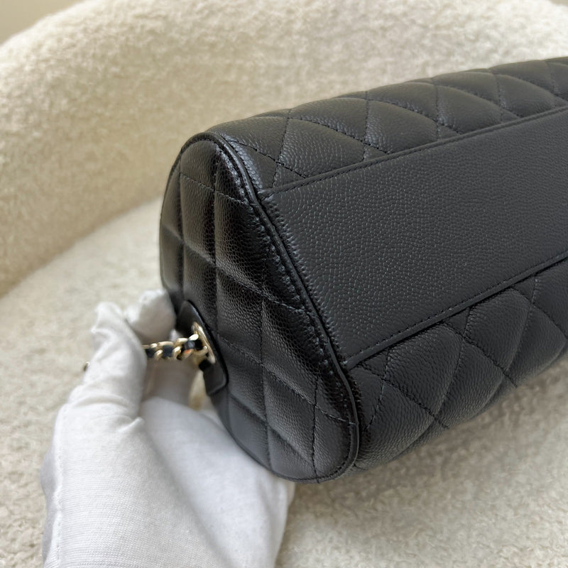 Chanel 25P Bowling Bag in Black Caviar and LGHW (Model: AP4474)