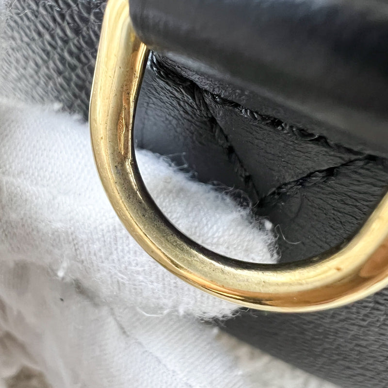 LV Speedy Bandouliere 20 in Black Monogram Empreinte Leather and GHW