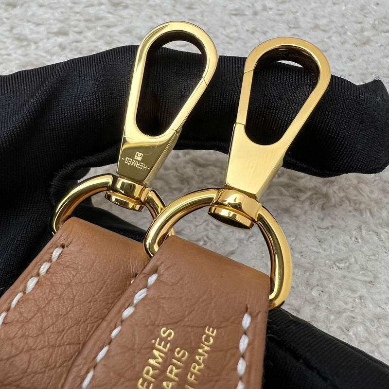 [BN Long Strap - Oct 2025] Hermes Mini Evelyne 16 TPM in Gold Clemence Leather and GHW [Long Strap]