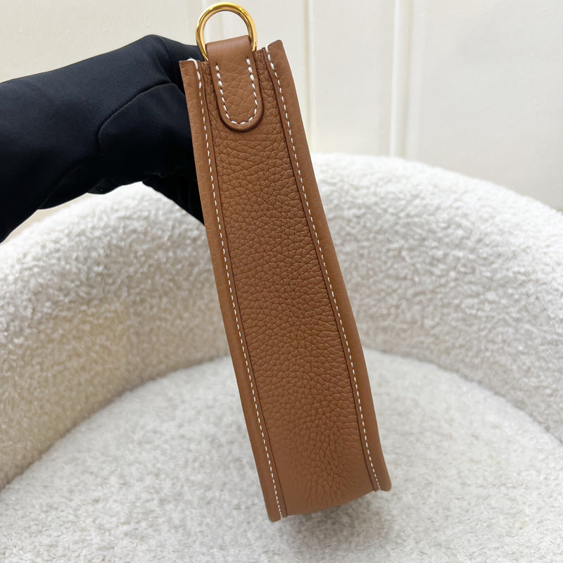 [BN Long Strap - Oct 2025] Hermes Mini Evelyne 16 TPM in Gold Clemence Leather and GHW [Long Strap]