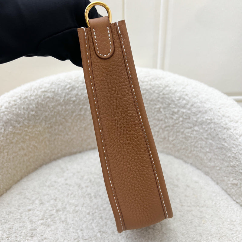 [BN Long Strap - Oct 2025] Hermes Mini Evelyne 16 TPM in Gold Clemence Leather and GHW [Long Strap]