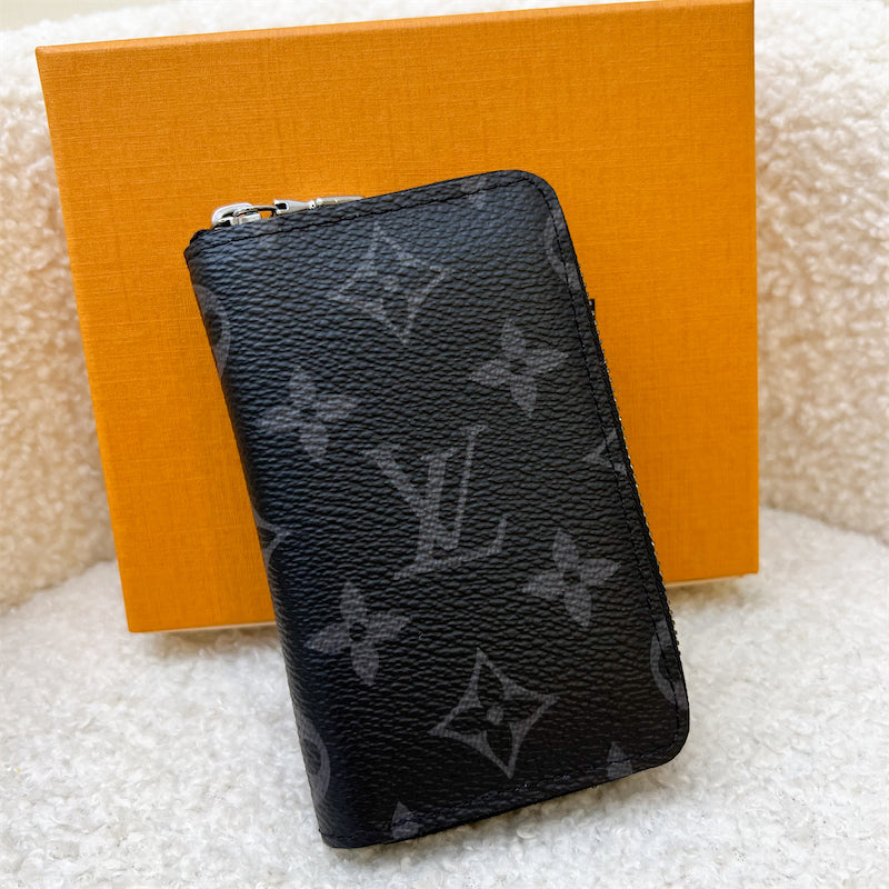 LV Zippy Card Holder / Purse in Monogram Eclipse and SHW