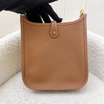 [BN Long Strap - Oct 2025] Hermes Mini Evelyne 16 TPM in Gold Clemence Leather and GHW [Long Strap]
