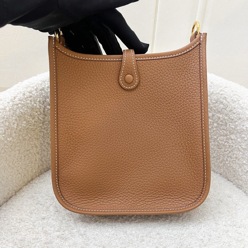 [BN Long Strap - Oct 2025] Hermes Mini Evelyne 16 TPM in Gold Clemence Leather and GHW [Long Strap]