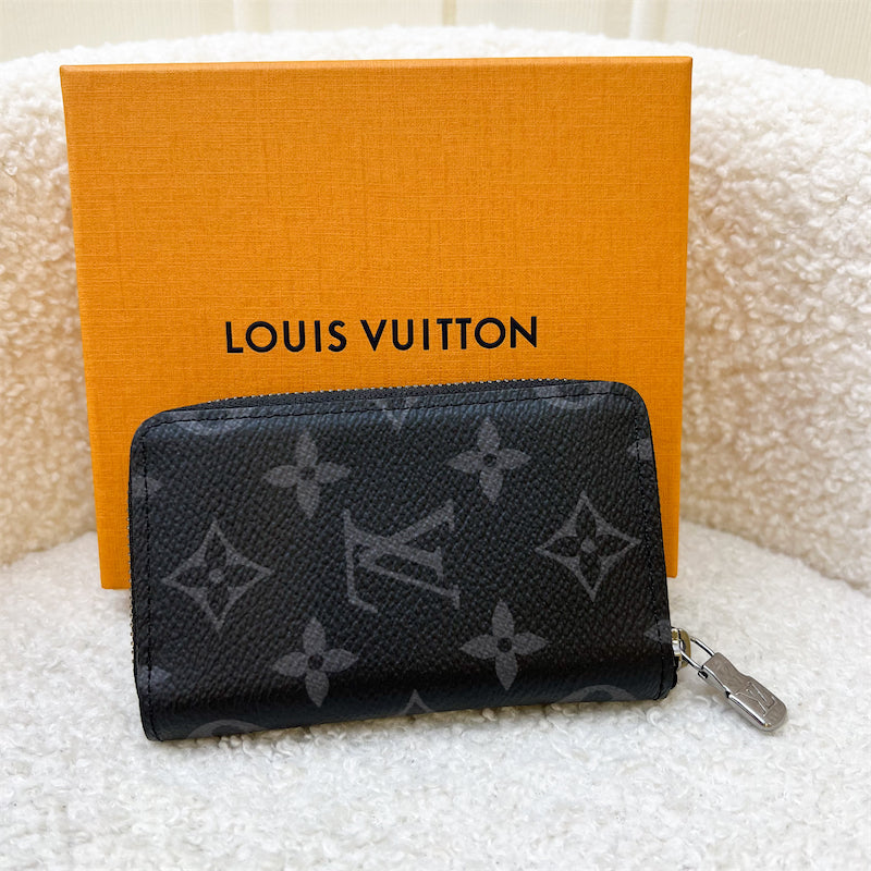 LV Zippy Card Holder / Purse in Monogram Eclipse and SHW