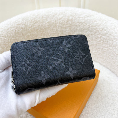 LV Zippy Card Holder / Purse in Monogram Eclipse and SHW