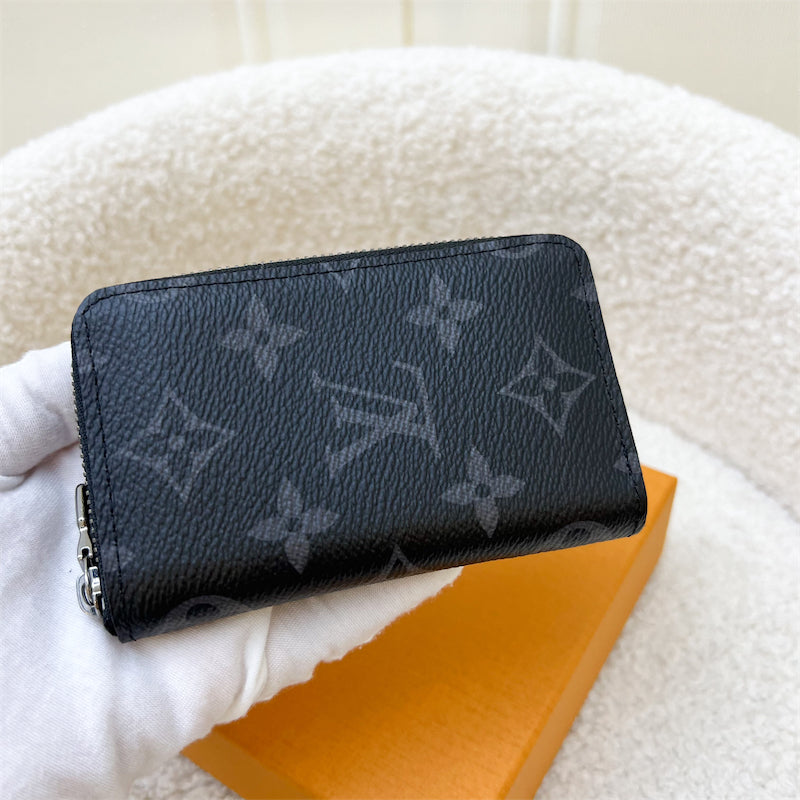 LV Zippy Card Holder / Purse in Monogram Eclipse and SHW