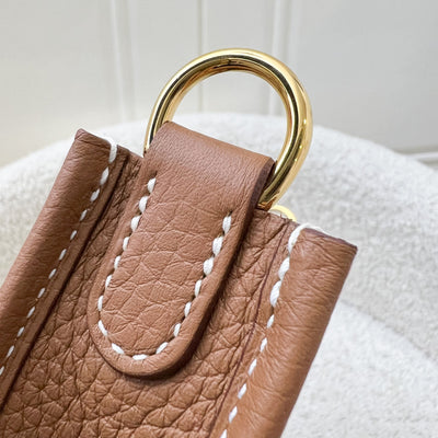 [BN Long Strap - Oct 2025] Hermes Mini Evelyne 16 TPM in Gold Clemence Leather and GHW [Long Strap]