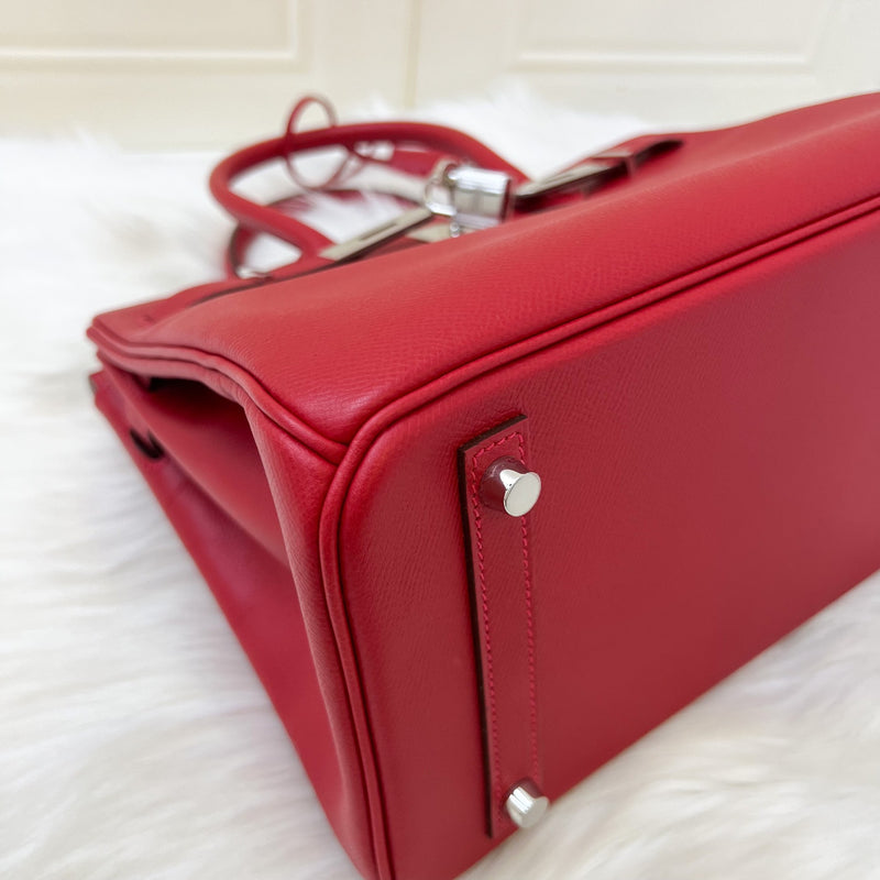 Hermes Birkin 30 in Rouge Casaque Epsom Leather and PHW