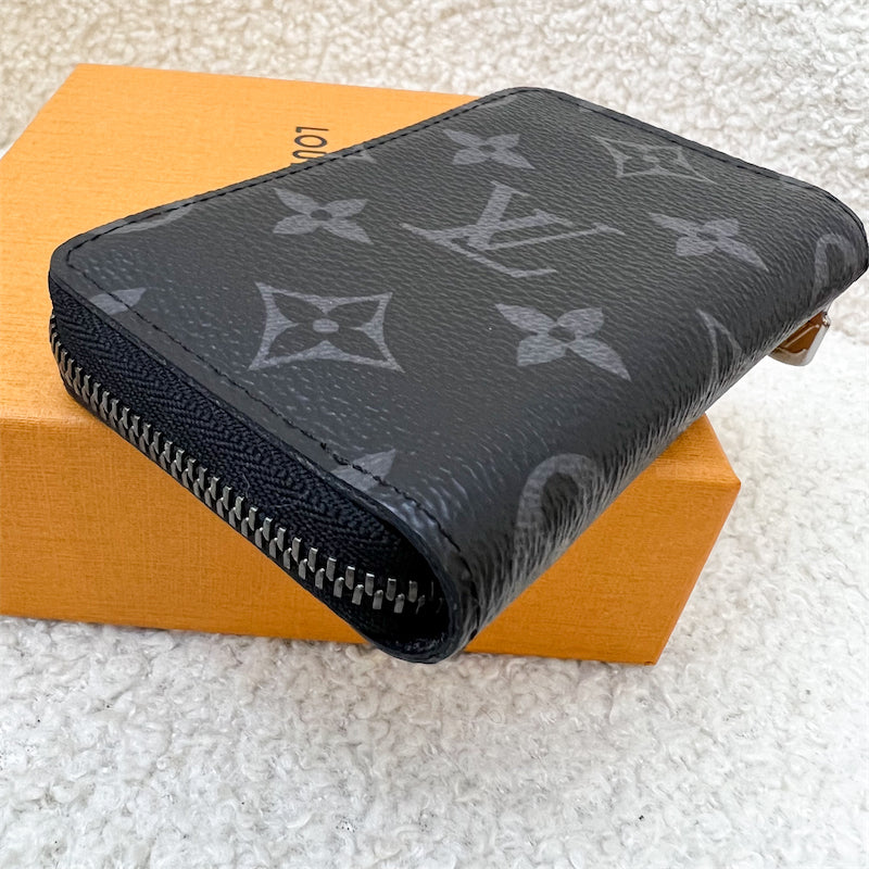 LV Zippy Card Holder / Purse in Monogram Eclipse and SHW