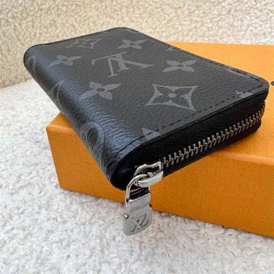 LV Zippy Card Holder / Purse in Monogram Eclipse and SHW