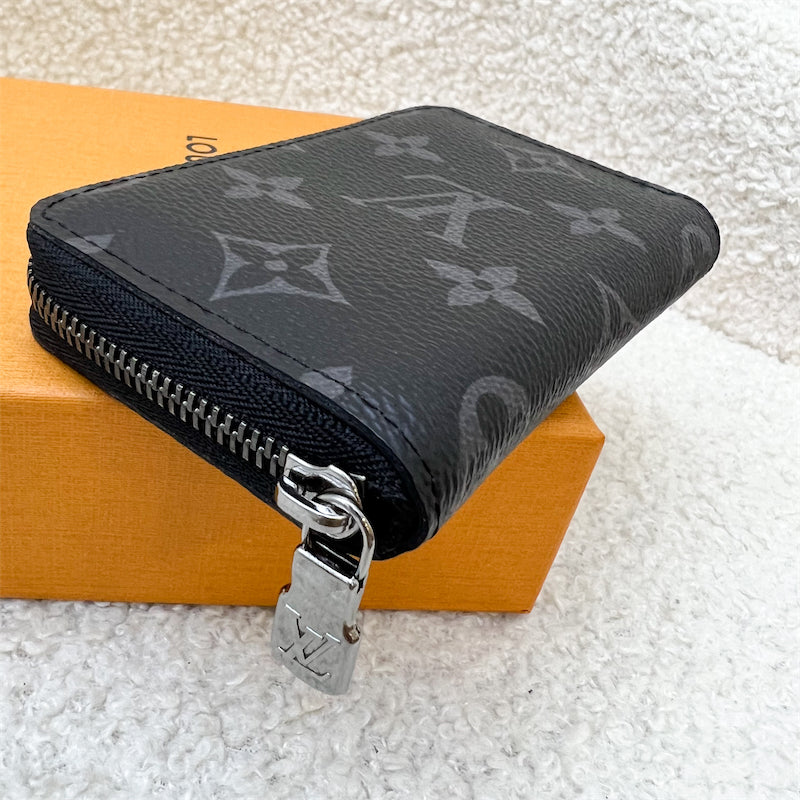 LV Zippy Card Holder / Purse in Monogram Eclipse and SHW