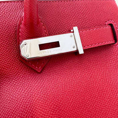 Hermes Birkin 30 in Rouge Casaque Epsom Leather and PHW