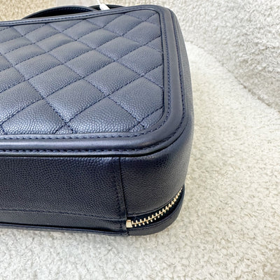 Chanel Medium Filigree Vanity in Navy Caviar and AGHW