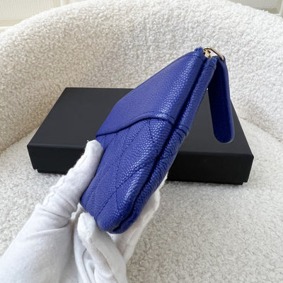 Chanel Seasonal Mini O-Case in Cobalt Blue Caviar and LGHW