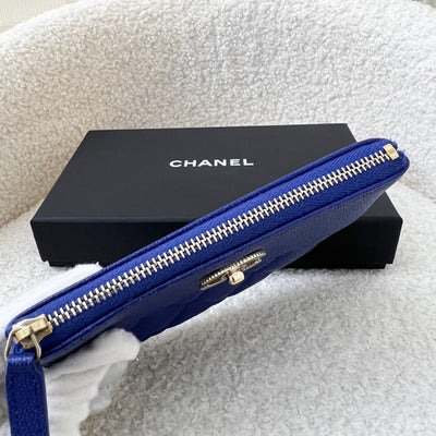 Chanel Seasonal Mini O-Case in Cobalt Blue Caviar and LGHW