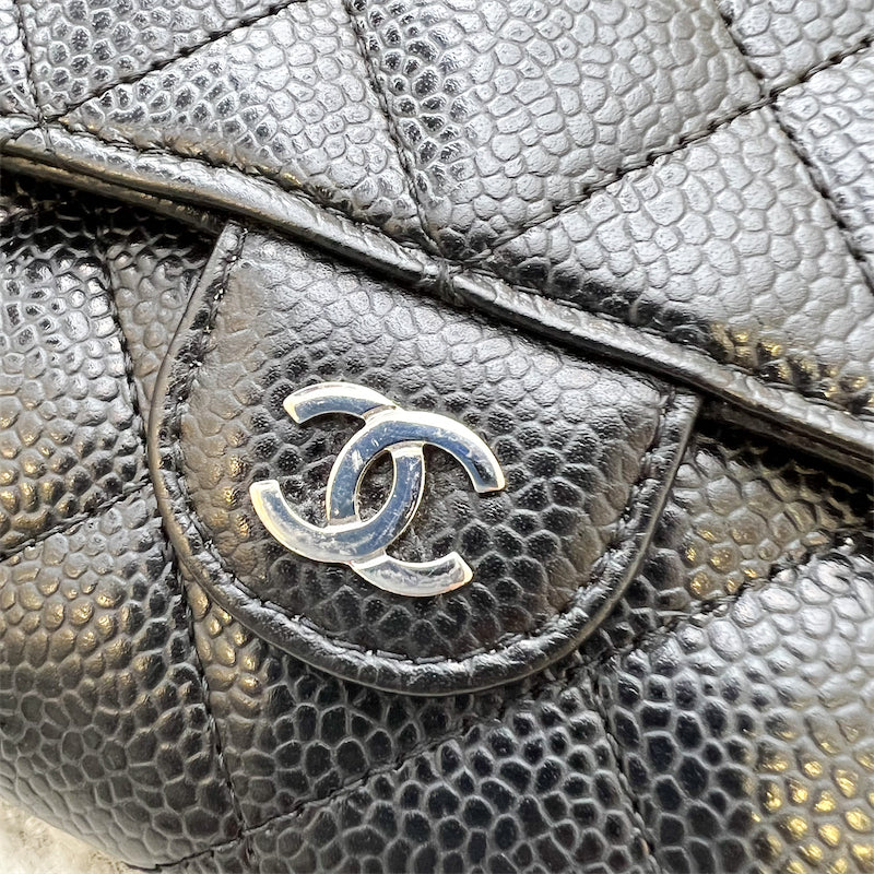 Chanel Classic Long Wallet in Black Caviar and SHW