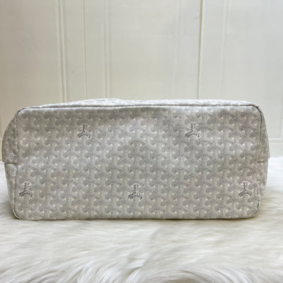 Goyard Saint Louis GM Tote in White Signature Goyardine Canvas