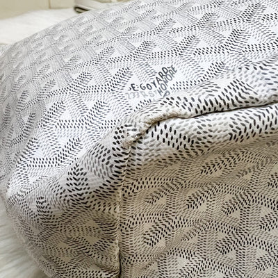 Goyard Saint Louis GM Tote in White Signature Goyardine Canvas