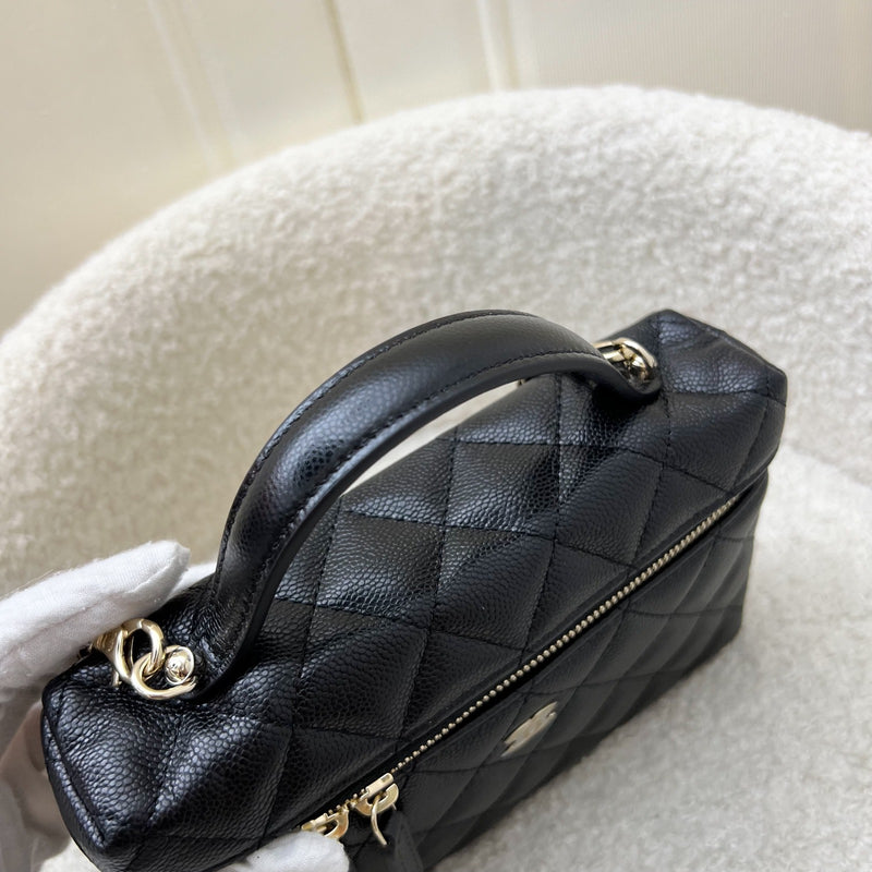 [Brand New July 2025] Chanel 25B Vanity / Clutch with Chain (LP Style Bag) in Black Caviar and LGHW