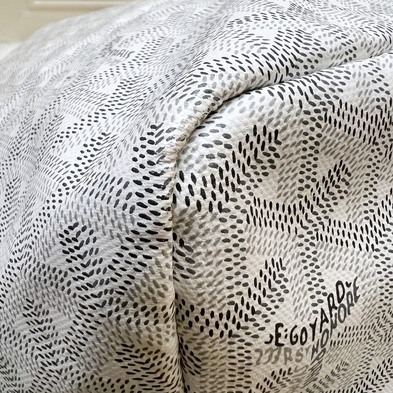 Goyard Saint Louis GM Tote in White Signature Goyardine Canvas