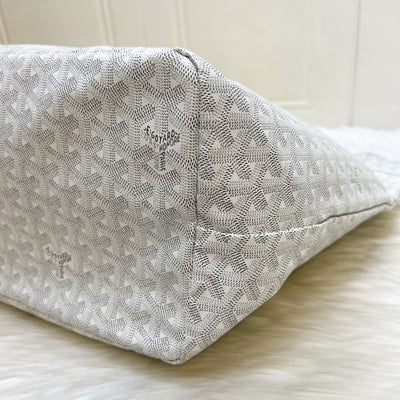 Goyard Saint Louis GM Tote in White Signature Goyardine Canvas