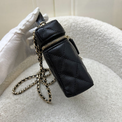 [Brand New July 2025] Chanel 25B Vanity / Clutch with Chain (LP Style Bag) in Black Caviar and LGHW