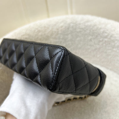 [Brand New July 2025] Chanel 25B Vanity / Clutch with Chain (LP Style Bag) in Black Caviar and LGHW