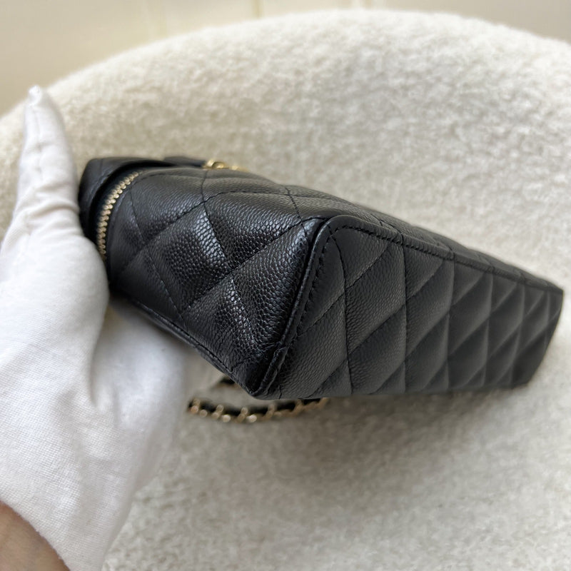 [Brand New July 2025] Chanel 25B Vanity / Clutch with Chain (LP Style Bag) in Black Caviar and LGHW