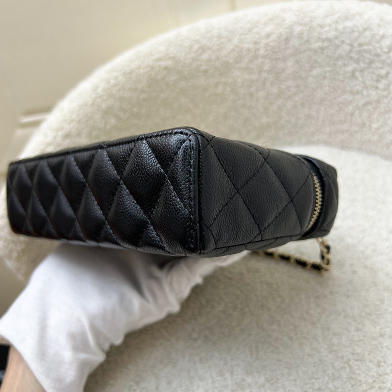 [Brand New July 2025] Chanel 25B Vanity / Clutch with Chain (LP Style Bag) in Black Caviar and LGHW