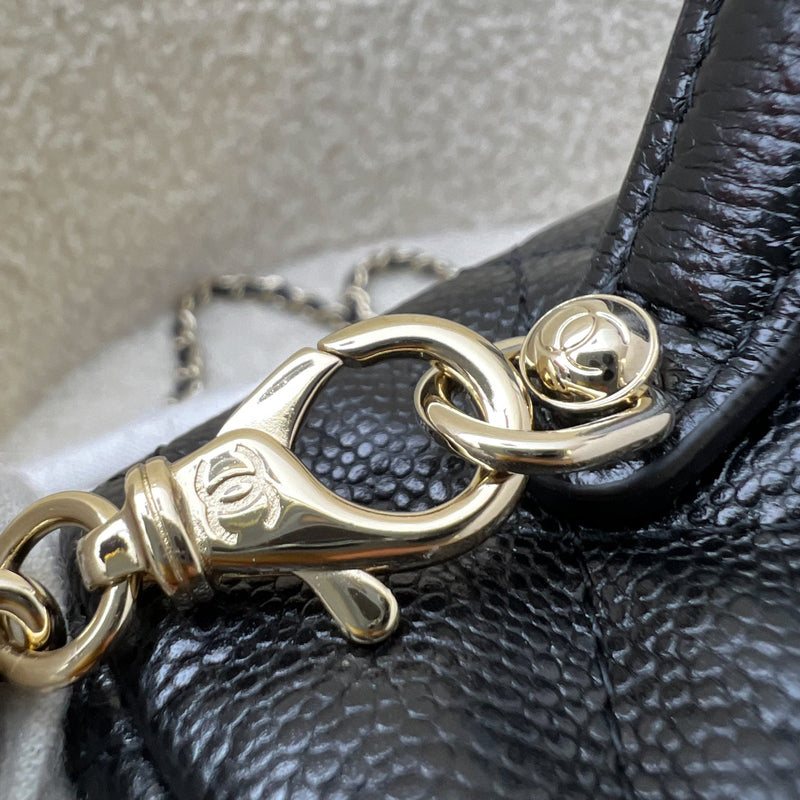 [Brand New July 2025] Chanel 25B Vanity / Clutch with Chain (LP Style Bag) in Black Caviar and LGHW