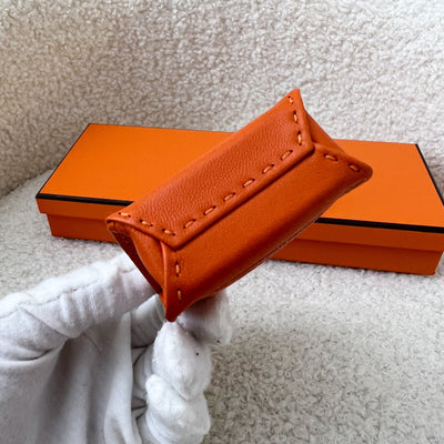 Hermes Orange Paper Bag Charm