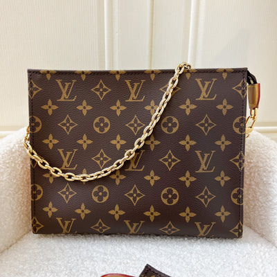 LV Toiletry Pouch on Chain in Monogram Canvas GHW