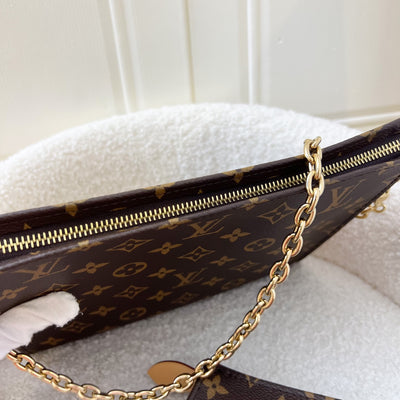 LV Toiletry Pouch on Chain in Monogram Canvas GHW