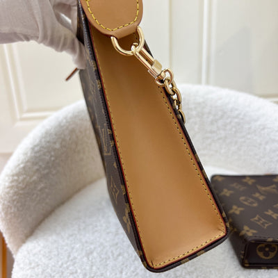 LV Toiletry Pouch on Chain in Monogram Canvas GHW
