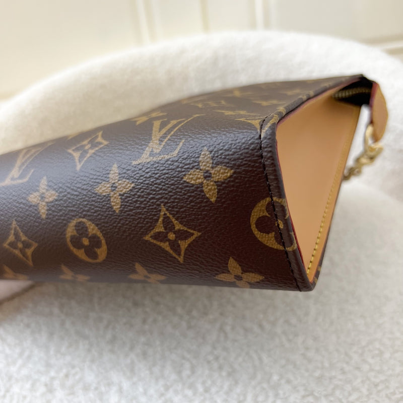 LV Toiletry Pouch on Chain in Monogram Canvas GHW