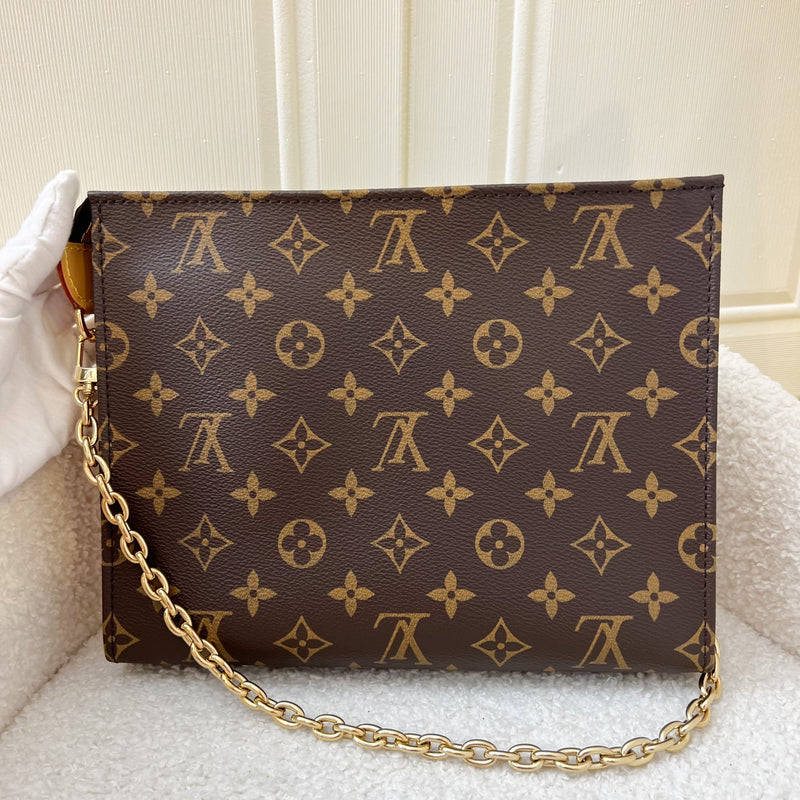 LV Toiletry Pouch on Chain in Monogram Canvas GHW