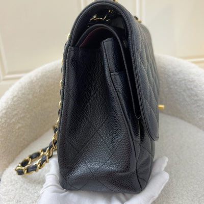 Chanel Jumbo Classic Flap DF in Black Caviar and GHW