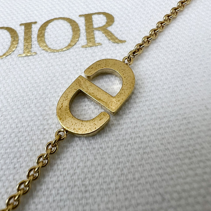 Dior Petit CD Bracelet with Crystals in GHW – Brands Lover