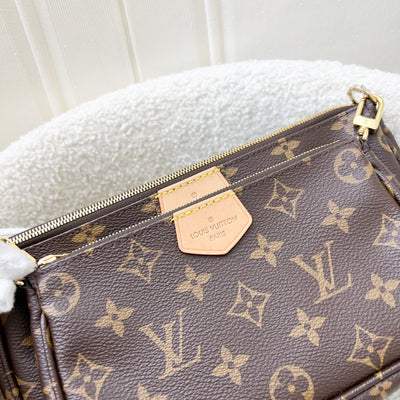 LV Multi Pochette Accessoires MPA in Monogram Canvas, Khaki Strap and GHW (Model: M44813)