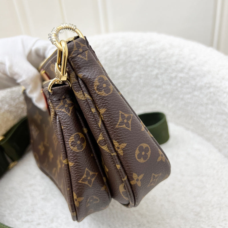 LV Multi Pochette Accessoires MPA in Monogram Canvas, Khaki Strap and GHW (Model: M44813)