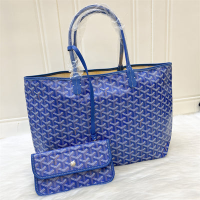 Goyard Saint Louis PM Tote in Blue Signature Canvas